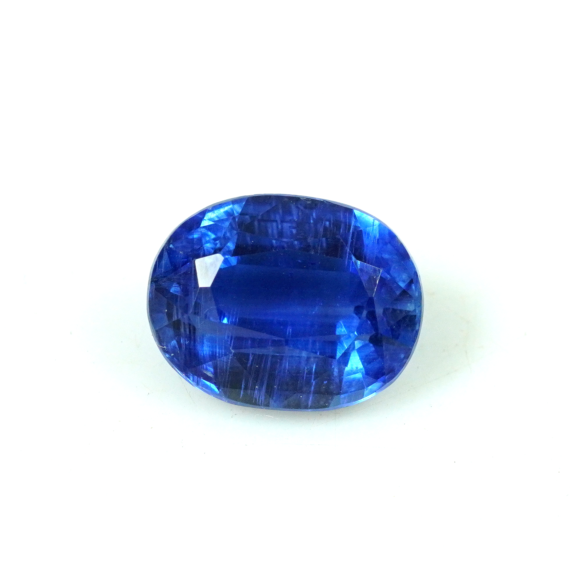 Natural Kyanite Faceted Cut Oval Shape Gemstone