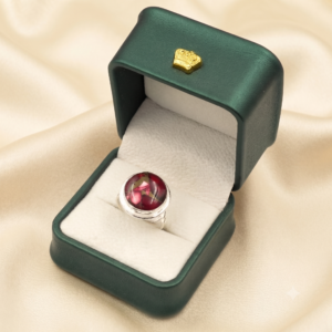 Red Turquoise Ring Gemstone Gift For Her