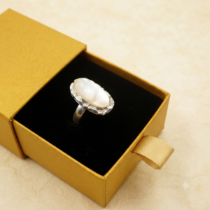 Mother Of Pearl Ring Gemstone Gift For Her