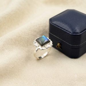 Multi Labradorite Ring, Gift For Her