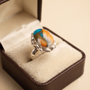 Wonderful Oyster Turquoise Ring Gemstone Gift For Her