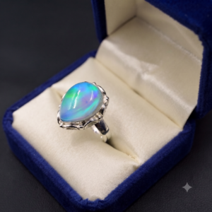 Aurora Opal Ring Gemstone Gift For Her