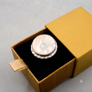 Mother Of Pearl Ring Gemstone Gift For Her