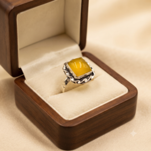 Mango Chalcedony Ring Gemstone Gift For Her