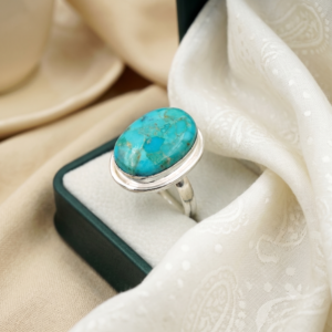 Mohave Turquoise Ring Gemstone Gift For Her