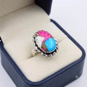Cotton Candy Turquoise Ring Gemstone Gift For Her