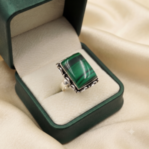 Beautiful Malachite Ring Gemstone Gift For Her