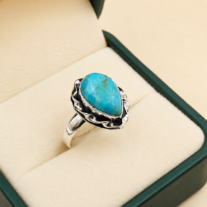 Mohave Turquoise Ring Gemstone Gift For Her