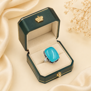 925 Silver Aqua Chalcedony Ring Gemstone Gift For Her
